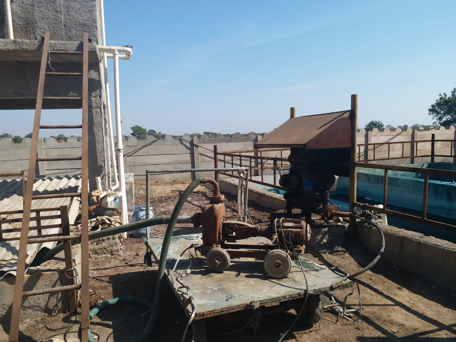 water waste treament process